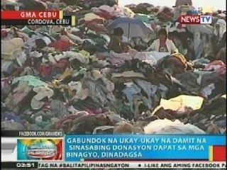 Gabundok na ukay-ukay na damit sa Cordova, Cebu, dinadagsa ng mga mamimili