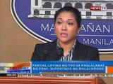 NTG: Partial lifting ng TRO sa paglalabas ng PDAF, suportado ng Malacañang