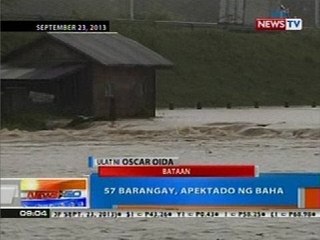 NTG: 57 barangay, apektado ng baha (Bataan)