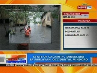 NTG: State of calamity, idineklara sa Sablayan, Occidentel Mindoro
