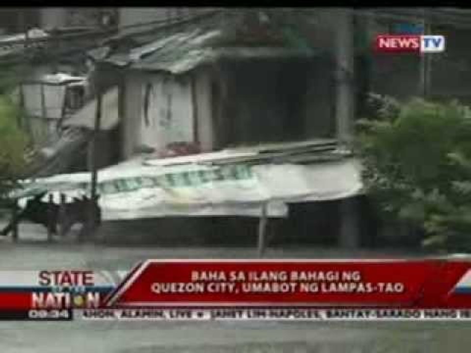 SONA: Maraming bahagi ng Metro Manila, nalubog sa baha dahil sa walang tigil na pag-ulan
