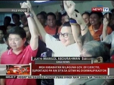 QRT: Mga kababayan ni Laguna Gov. Ejercito, suportado pa rin siya sa gitna ng diskwalipikasyon