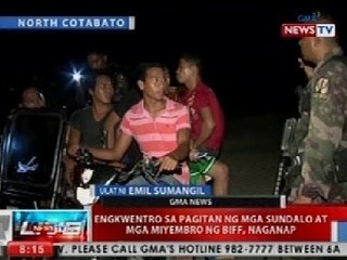 NTVL: Bayan sa boundary ng North Cotabato at Maguindanao, binulabog ng mga miyembro ng BIFF