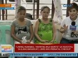 UB: Tuwing Huwebes, 'araw ng mga buntis' sa Navotas; sa ilang barangay, libre ang prenatal checkup