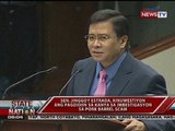 Sen. Jinggoy Estrada, binatikos ang COA, DBM at ilang mambabatas kaugnay sa pork barrel scam