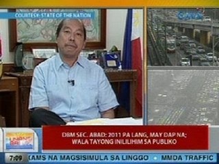 UB: DBM Sec. Abad: 2011 pa lang, may DAP na; wala tayong inililihim sa publiko