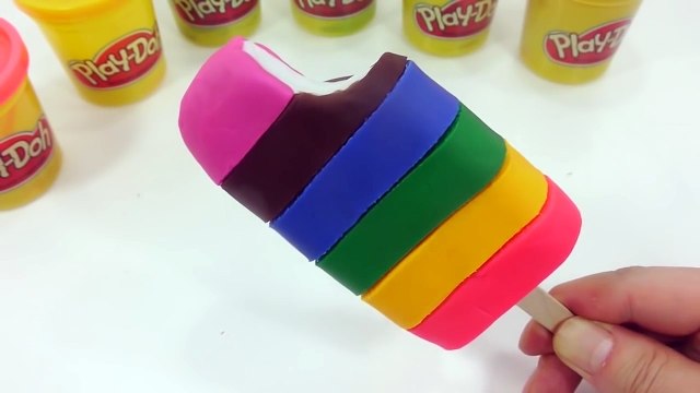 DIY How To Make Colors Kinetic Sand Mask Cake Learn Colors Play Doh Ice Cream