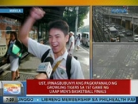 UB: UST, ipinagbubunyi ang pagkapanalo nila sa 1st game ng UAAP Men's Basketball Finals