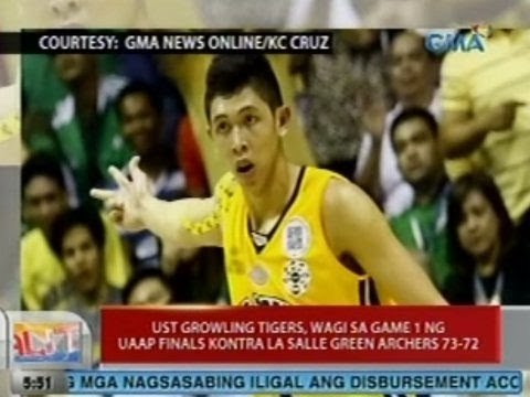 UB: UST, wagi sa game 1 ng UAAP Finals vs La Salle sa score na 73-72