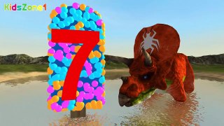 Dinosaur 3D Learn Numbers English Video for children KidsZone1