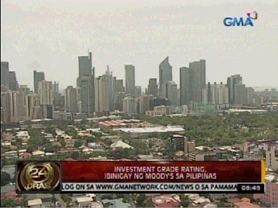 24 Oras: Investment Grade Rating, Ibinigay ng Moody's sa Pilipinas