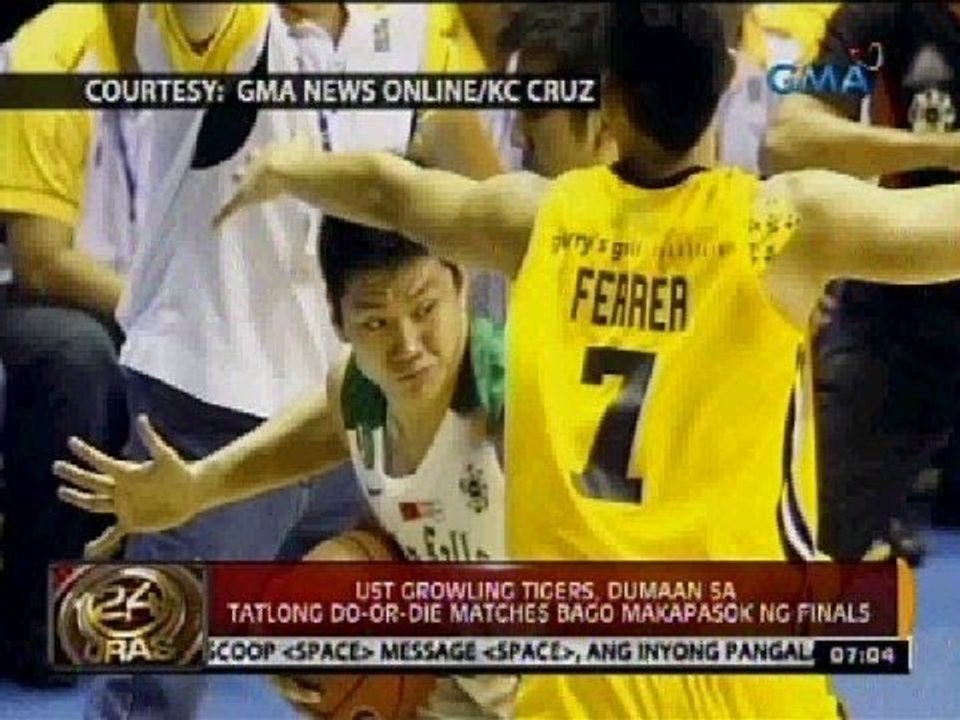 24 Oras: Coach Pido Jarencio, naiyak nang  makapasok ang UST Growling Tigers sa UAAP Finals