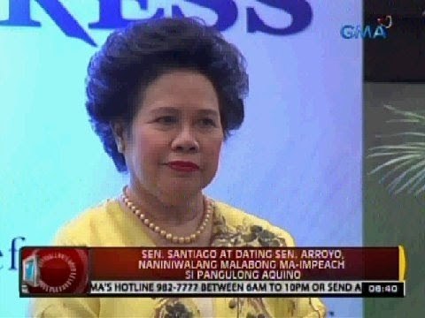Sen. Santiago at dating Sen. Arroyo, naniniwalang malabong ma-impeach si Pangulong Aquino