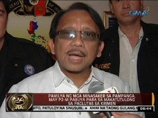 Pamilya ng mga minasaker sa Pampanga, may P2-M pabuya para sa makatutulong sa paglutas sa krimen