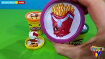 Learn Colors Shopkins Season 4 Hello Kitty Play Doh Toy Surprises Colours