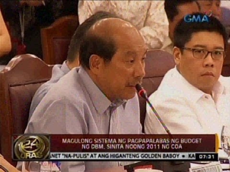 24 Oras: Magulong sistema ng pagpapalabas ng budget ng DBM, sinita noong 2011 ng COA