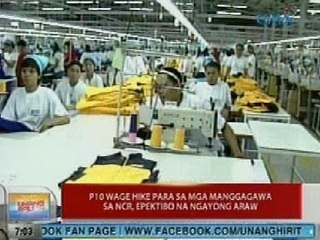UB: P10 wage hike sa mga manggagawa sa NCR, epektibo na ngayong araw