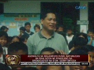 Anomalya sa Malampaya fund, natunugan na raw noon ng pinaslang na broadcaster na si Dr. Gerry Ortega