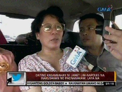24 Oras: Dating kasambahay ni Janet Lim-Napoles na inakusahan ng pagnanakaw, laya na