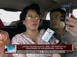 24 Oras: Dating kasambahay ni Janet Lim-Napoles na inakusahan ng pagnanakaw, laya na