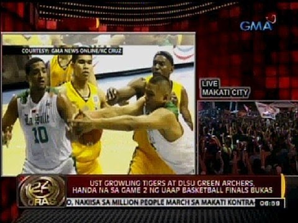 UST Growling Tigers at DLSU Green Archers, handa na sa Game 2 ng UAAP Basketball Finals bukas
