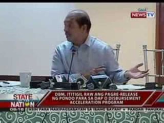 SONA: DBM, ititigil raw ang pagre-release ng pondo para sa DAP
