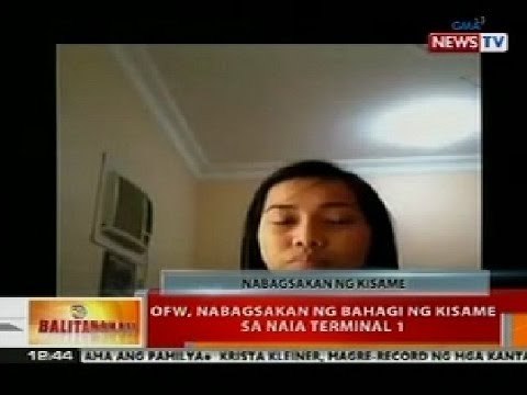 BT: OFW, nabagsakan ng bahagi ng kisame sa NAIA 1