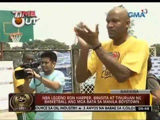 24 Oras: Ron Harper, tinuruan ng basketball ang mga bata sa Manila Boystown