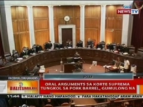 BT: Oral arguments sa SC tungkol sa pork barrel, gumugulong na