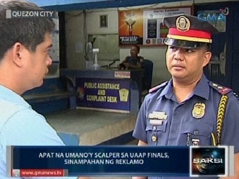 Saksi: 4 na umano'y scalper sa UAAP Finals, sinampahan ng reklamo
