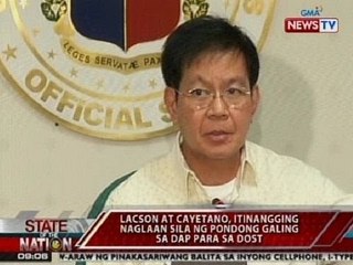 SONA: Lacson at Cayetano, itinangging naglaan sila ng pondong galing sa DAP para sa DOST