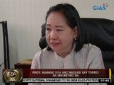 24Oras: PNoy, inaming siya ang nagsabi kay Virginia Torres na magretiro na