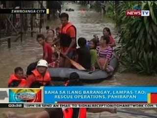 BP: Baha sa ilang barangay sa Zamboanga, lampas-tao