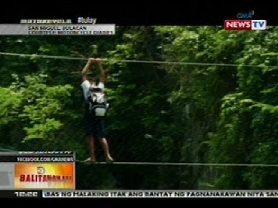 BT: Ilang estudyante sa Bulacan, tumutulay sa kable para makapasok sa eskwelahan