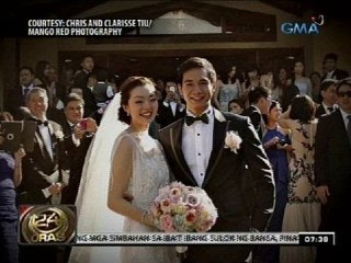 24 Oras: Ang mga kuha sa kasal nina Chris Tiu at Clarisse Ong