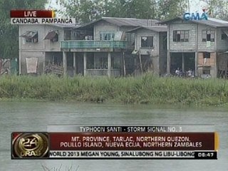 24 Oras: Mga nakatira sa mabababang lugar sa Pampanga, inaalerto na sa pagdaan ng bagyo