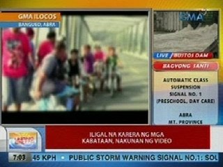UB: Iligal na karera ng mga kabataan sa Abra, nakunan ng video