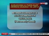 NTVL: Ilang U-turn slot sa Metro Manila, isasara ng MMDA ngayong araw
