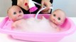 Twin Baby Dolls Bathtime Lil Cutesies Babies Bathtube w/ Shower How to Bath a Baby Doll Toy Videos