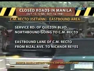 Traffic rerouting, ipatutupad sa Maynila dahil sa medical-dental mission at relief op ng INC
