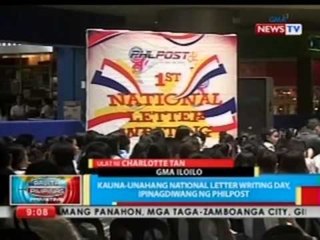BP: Kauna-unahang Nat'l Letter Writing day, ipinagdiwang ng Philpost