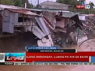 NTL: Ilang barangay sa Bulacan, lubog pa rin sa baha