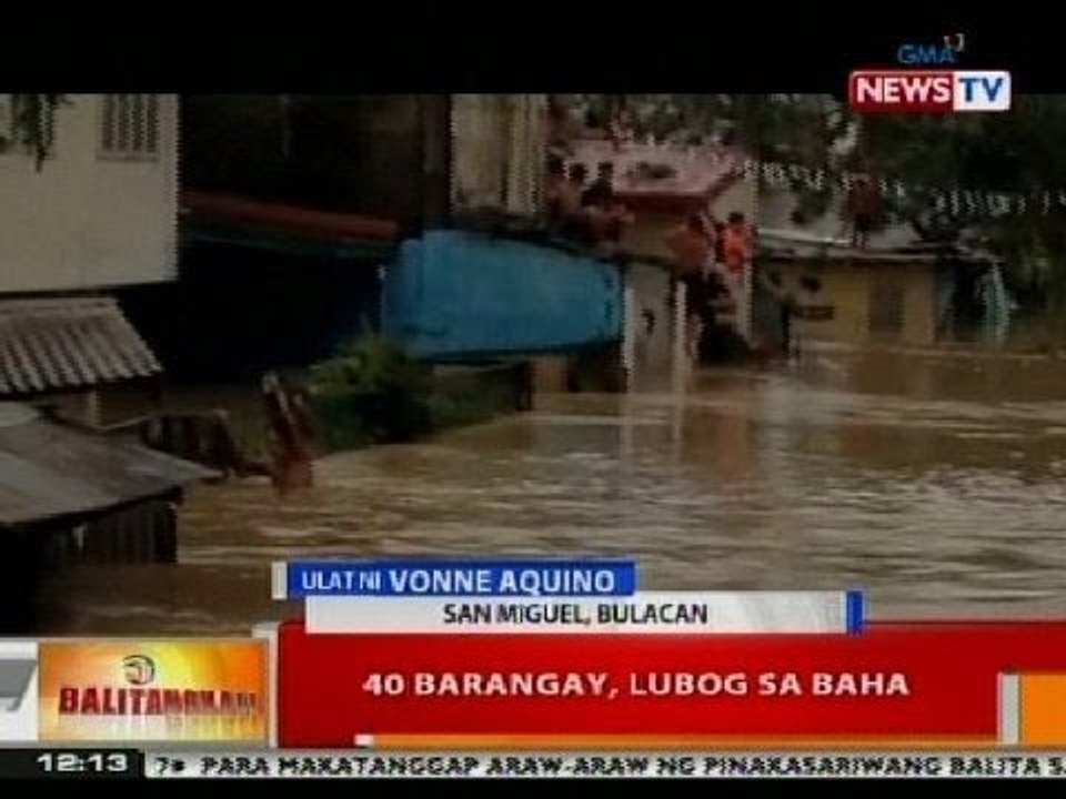 BT: 40 barangay sa San Miguel, Bulacan, lubog sa baha