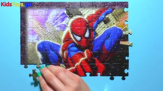 Marvel Spider-Man Puzzle Games Rompecabezas JR Games Junior Play Kids Learning Toys- Marvel kids