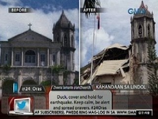 24Oras: 8 antigong simbahang napinsala ng lindol sa Bohol, aalamin kung paano muling maitatayo