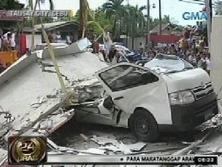24Oras: 2 babaeng naipit sa van na nabagsakan ng semento habang lumilindol sa Cebu, nasagip
