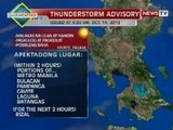NTVL: Ilang bahagi ng Metro Manila, makararanas ng thunderstorm ngayon