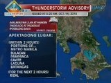 UB: Ilang bahagi ng Metro Manila, nakararanas ng thunderstorm ngayong umaga