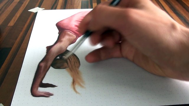 3D Drawing of an optical illusion/Speed Painting