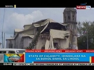BP: State of calamity, idineklara na sa Bohol dahil sa lindol